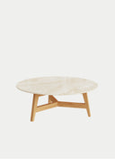 BİR SEHPA - 80 CM - MERMER