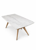 Bais Masa - 190 cm , Meşe , Keten Yağlı , Carrara